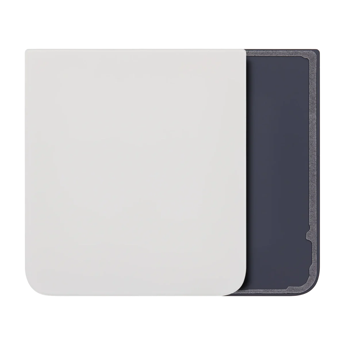 Alt Arka Kapak Cam Samsung Z Flip 5 5G (F731) (Krem)