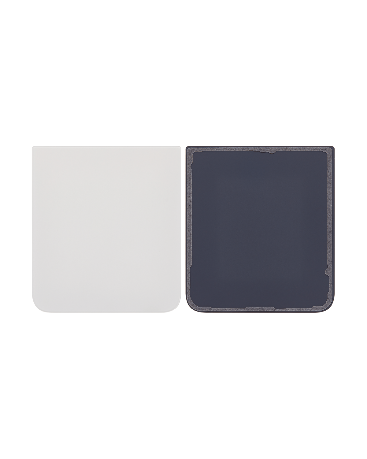 Alt Arka Kapak Cam Samsung Z Flip 5 5G (F731) (Krem) - Görsel 6