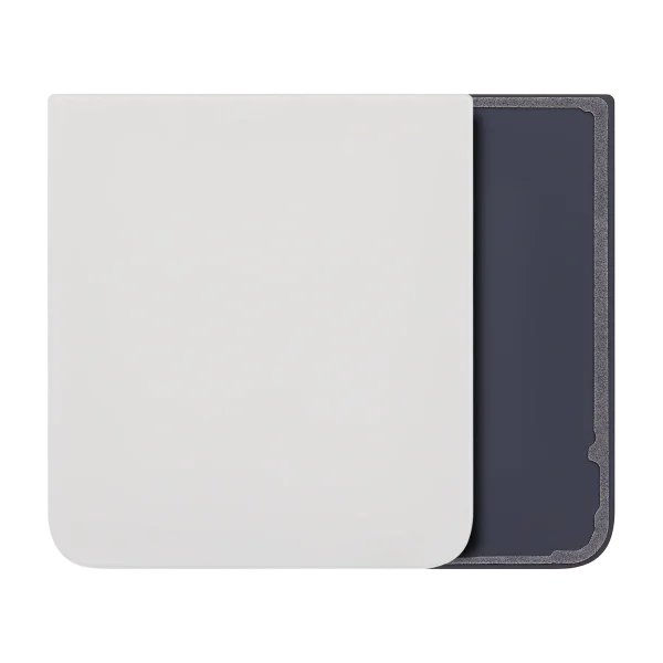 Alt Arka Kapak Cam Samsung Z Flip 5 5G (F731) (Krem)