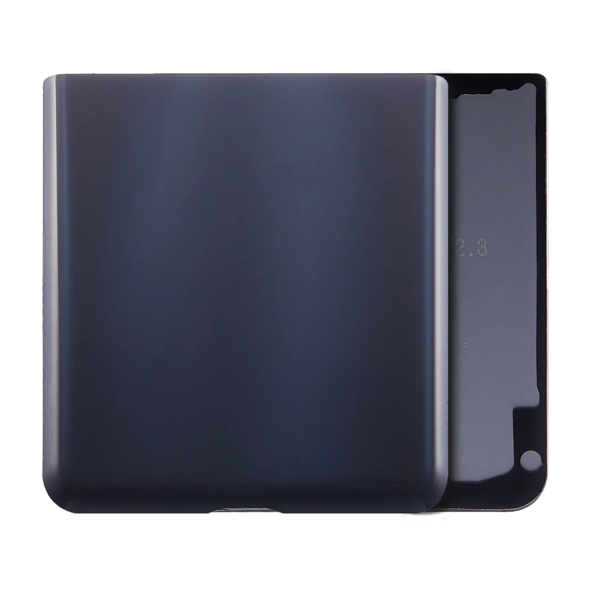 Alt Arka Kapak Samsung Galaxy Z Flip 5G (F707) (Servis Paketi) (Mystic Black)