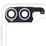 Arka Kamera Lensi Kapaklı Çerçeve Halkası Samsung Galaxy Z Flip 6 5G (F741) Orijinal (Servis Paket) (Mavi) - Görsel 3