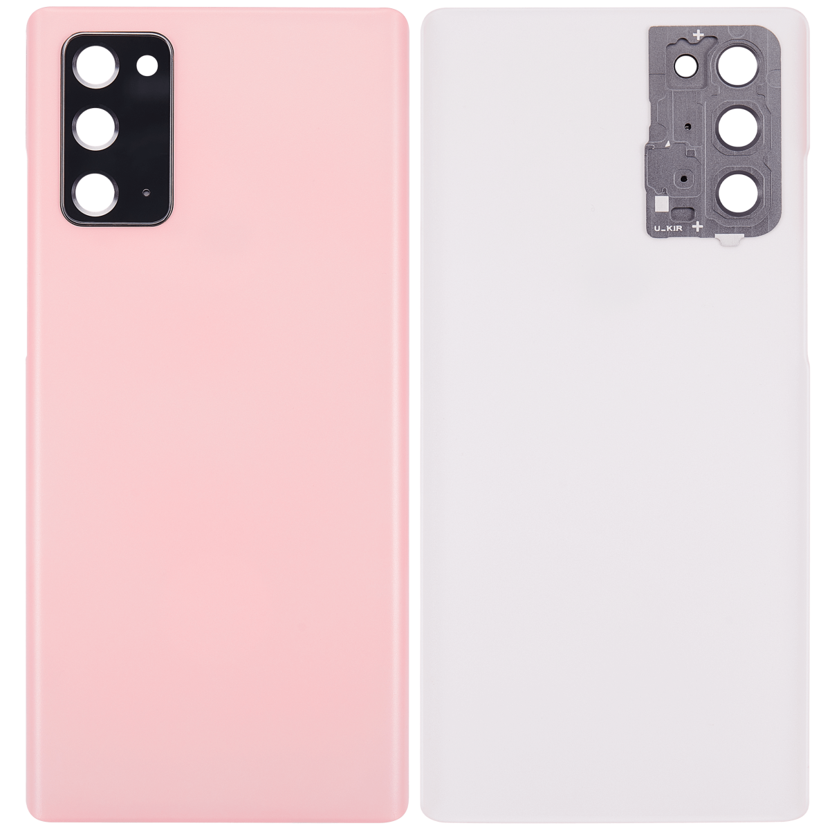 Arka Kapak Cam Kamera Lensli Samsung Galaxy Note 20 5G  (Aura Pembe) - Görsel 2