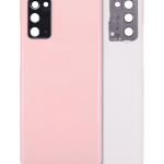 Arka Kapak Cam Kamera Lensli Samsung Galaxy Note 20 5G  (Aura Pembe)