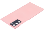 Arka Kapak Cam Kamera Lensli Samsung Galaxy Note 20 5G  (Aura Pembe) - Görsel 5