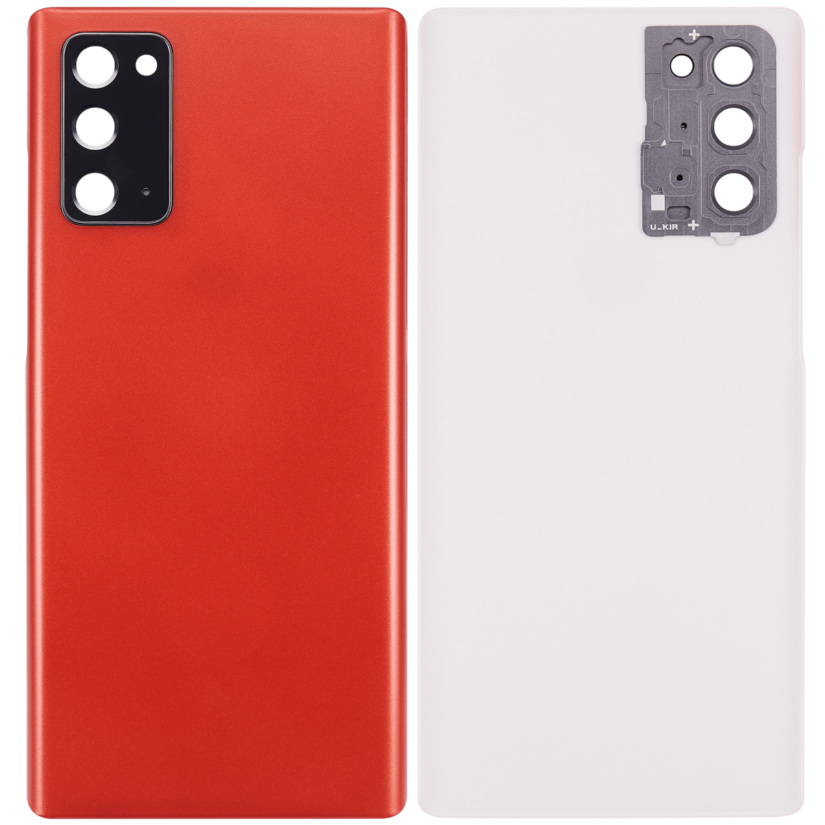 Arka Kapak Cam Kamera Lensli Samsung Galaxy Note 20 5G  (Mystic Red) - Görsel 2
