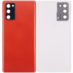 Arka Kapak Cam Kamera Lensli Samsung Galaxy Note 20 5G  (Mystic Red) - Görsel 2