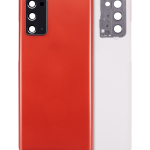 Arka Kapak Cam Kamera Lensli Samsung Galaxy Note 20 5G  (Mystic Red)