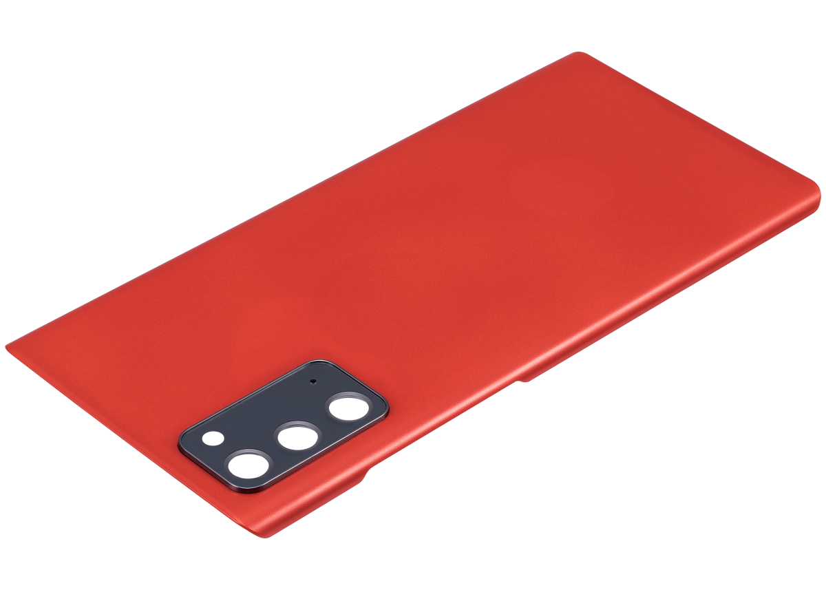 Arka Kapak Cam Kamera Lensli Samsung Galaxy Note 20 5G  (Mystic Red) - Görsel 5