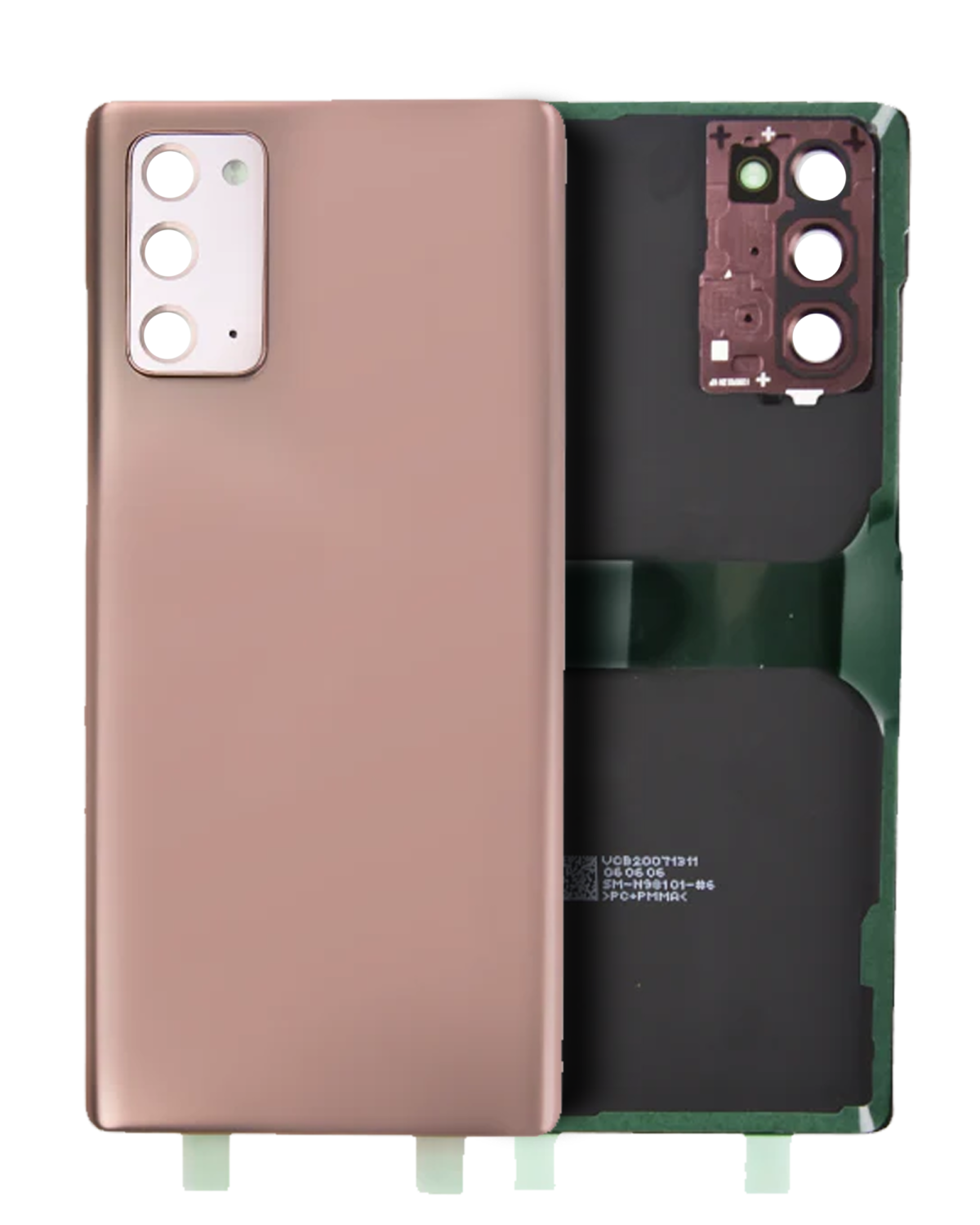 Arka Kapak Cam Kamera Lensli Samsung Galaxy Note 20 Ultra (Mystic Bronze) (Servis Paketi)