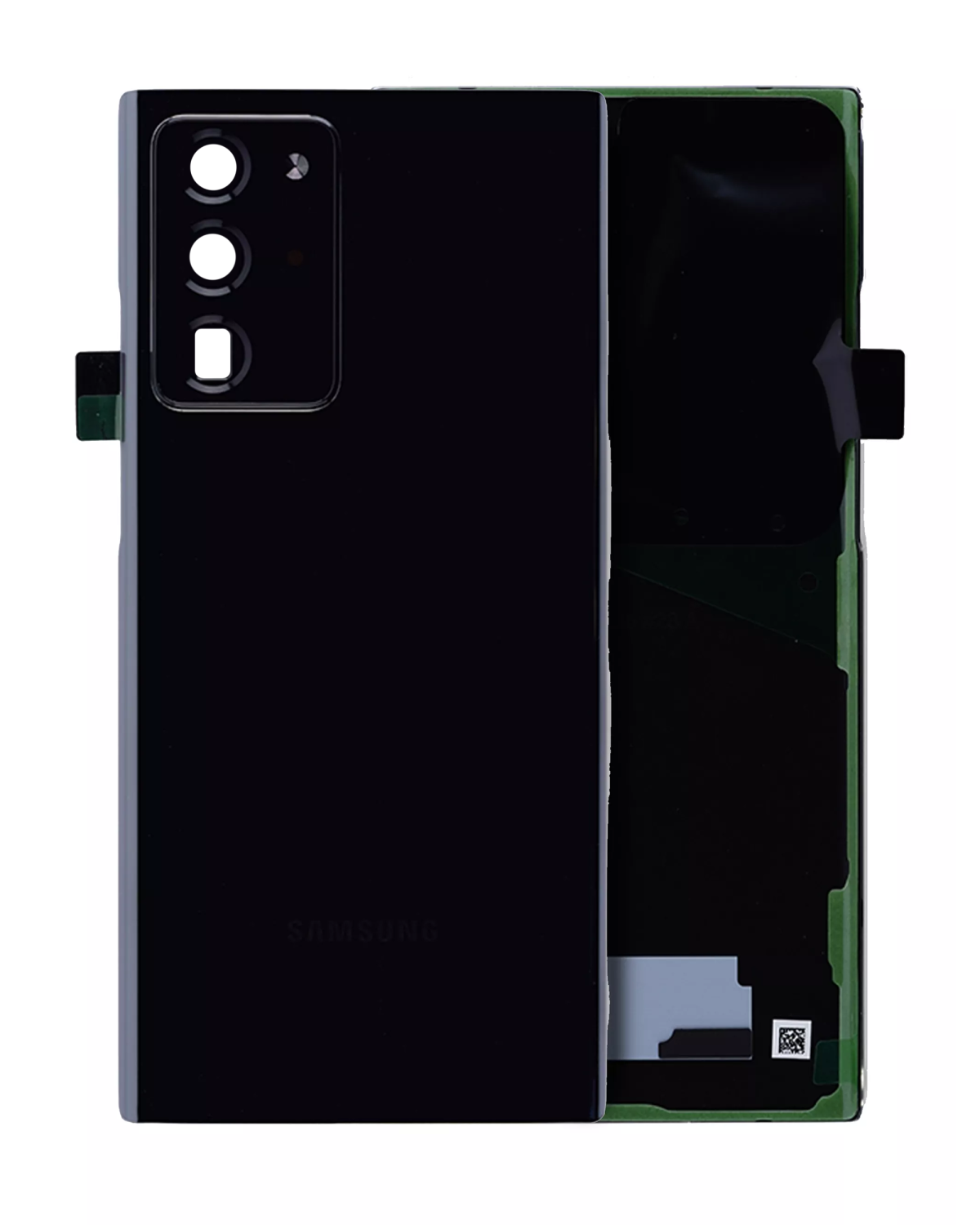 Arka Kapak Camı Kamera Lensiyle Samsung Galaxy Note 20 Ultra (Servis Paketi) (Mystic Black)