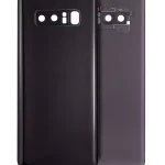 Arka Kapak Camı Kamera Lensiyle Samsung Galaxy Note 8 (Service Pack) (Gece ​​Yarısı Siyahı) İle Uyumlu