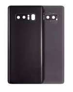 Arka Kapak Camı Kamera Lensiyle Samsung Galaxy Note 8 (Service Pack) (Gece ​​Yarısı Siyahı) İle Uyumlu