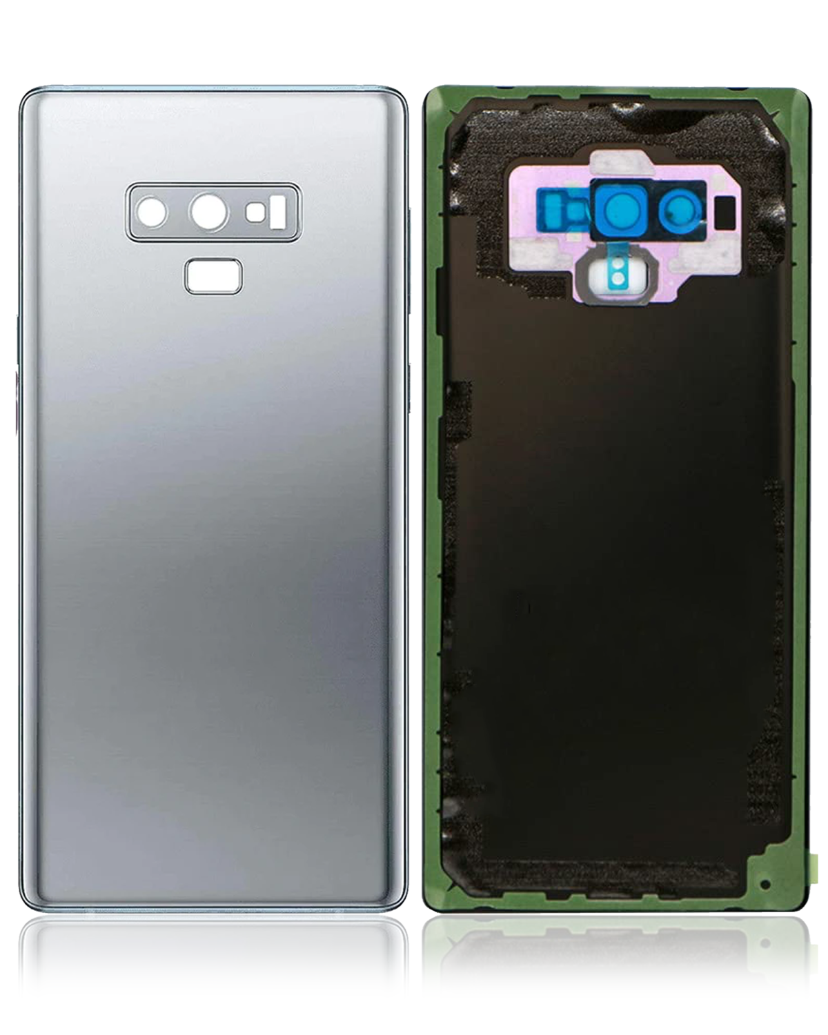Samsung Galaxy Note 9 Arka Kapak Camı Kamera Lensiyle (Service Pack) (Bulut Gümüşü) - Görsel 4