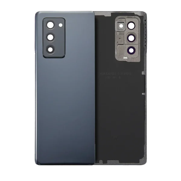 Arka Kapak Camı Kamera Lensiyle Samsung Galaxy Z Fold 2 5G (Servis Paketi) (Mystic Black)