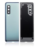 Arka Kapak Camı Kamera Lensiyle Uyumlu Samsung Galaxy Fold 4G Arka Kapak Camı Kamera Lensiyle (F900) (Premium) (Uzay Gümüşü) - Görsel 2