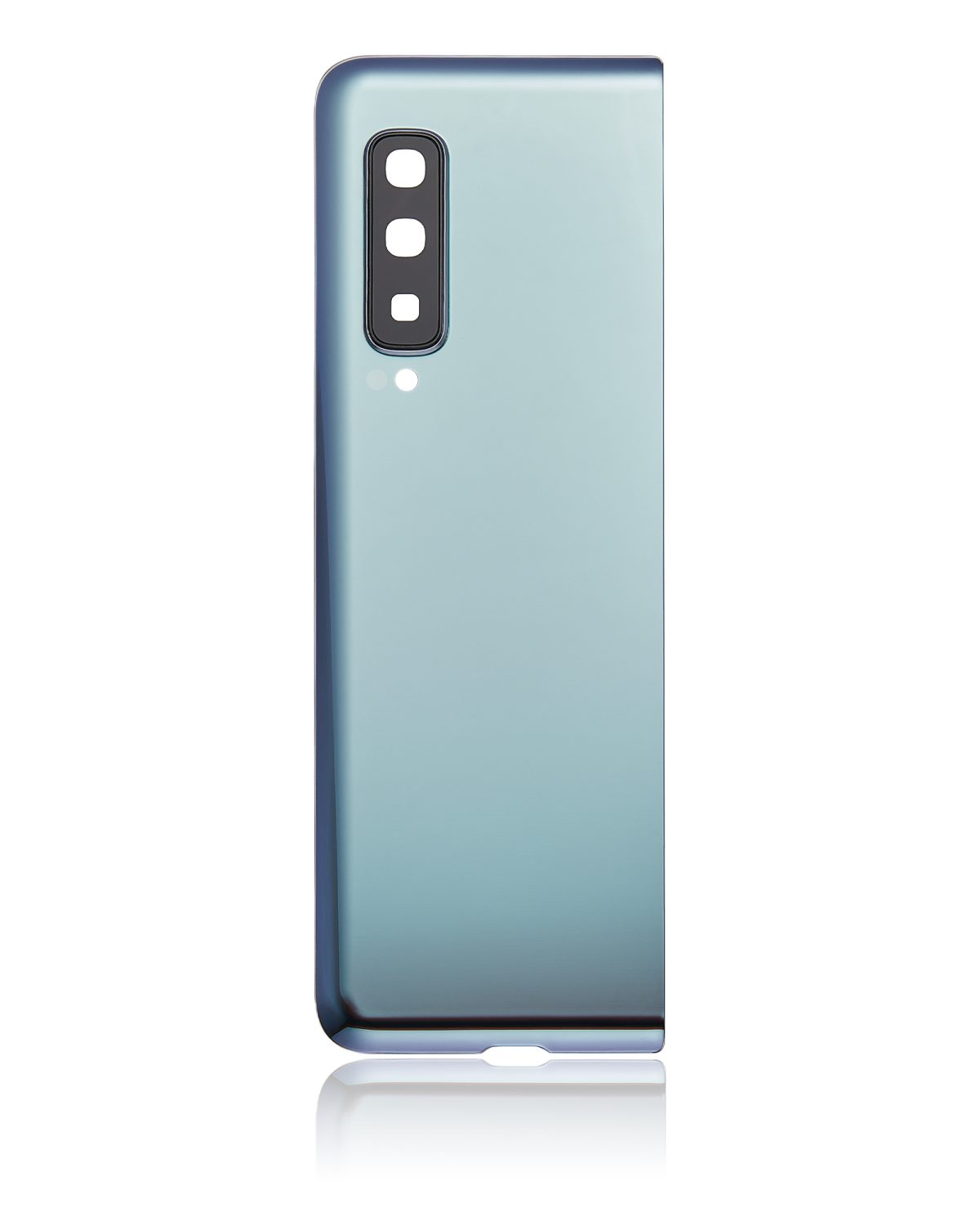 Arka Kapak Camı Kamera Lensiyle Uyumlu Samsung Galaxy Fold 4G Arka Kapak Camı Kamera Lensiyle (F900) (Premium) (Uzay Gümüşü) - Görsel 3