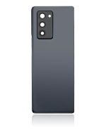Arka Kapak Camı Kamera Lensiyle Uyumlu Samsung Galaxy Z Fold 2 5G Arka Kapak Camı Kamera Lensiyle  (Premium) (Mystic Black) - Görsel 3