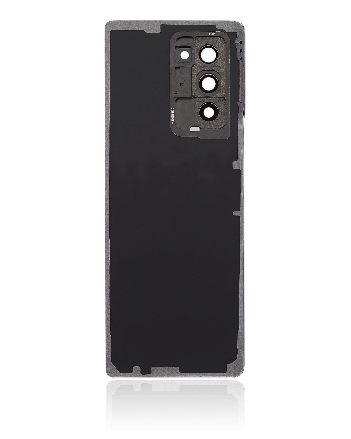 Arka Kapak Camı Kamera Lensiyle Uyumlu Samsung Galaxy Z Fold 2 5G Arka Kapak Camı Kamera Lensiyle  (Premium) (Mystic Black) - Görsel 4