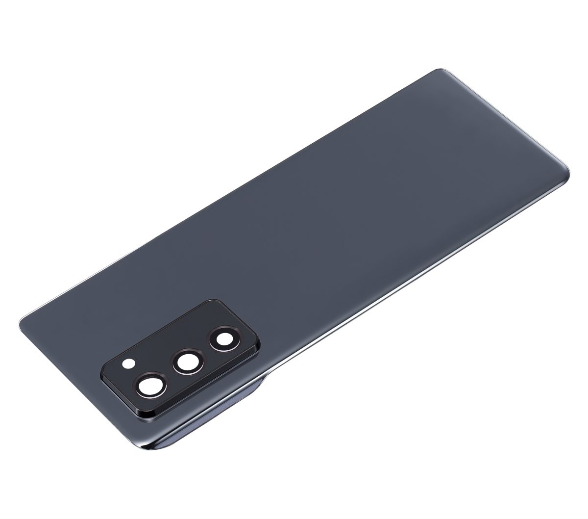 Arka Kapak Camı Kamera Lensiyle Uyumlu Samsung Galaxy Z Fold 2 5G Arka Kapak Camı Kamera Lensiyle  (Premium) (Mystic Black) - Görsel 5