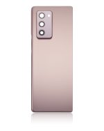 Arka Kapak Camı Kamera Lensiyle Uyumlu Samsung Galaxy Z Fold 2 5G Arka Kapak Camı Kamera Lensiyle  (Premium) (Mystic Bronze) - Görsel 3