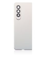 Arka Kapak Camı Kamera Lensiyle Uyumlu Samsung Galaxy Z Fold 3 5G Arka Kapak Camı Kamera Lensiyle (Premium) (Phantom Silver) - Görsel 3