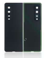 Arka Kapak Camı Kamera Lensiyle Uyumlu Samsung Galaxy Z Fold 3 5G Arka Kapak Camı Kamera Lensiyle (Premium) (Phantom Siyah) - Görsel 2