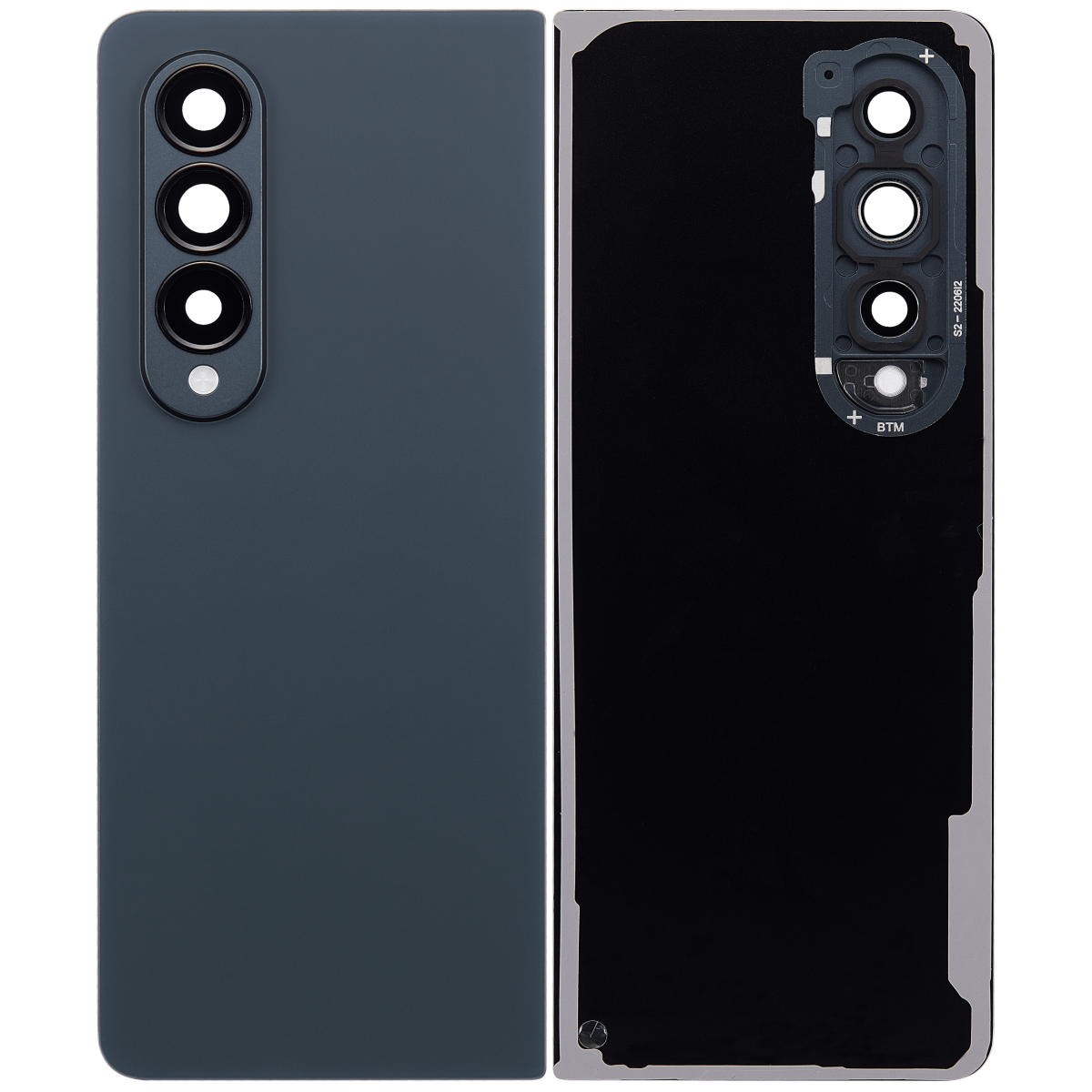 Samsung Galaxy Z Fold 4 Arka Kapak Camı Kamera Lensiyle  (F936) (Griyeşil) - Görsel 2
