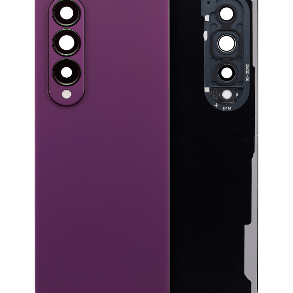 Arka Kapak Camı Kamera Lensiyle Uyumlu Samsung Galaxy Z Fold 4 (Service Pack) (Bordo)