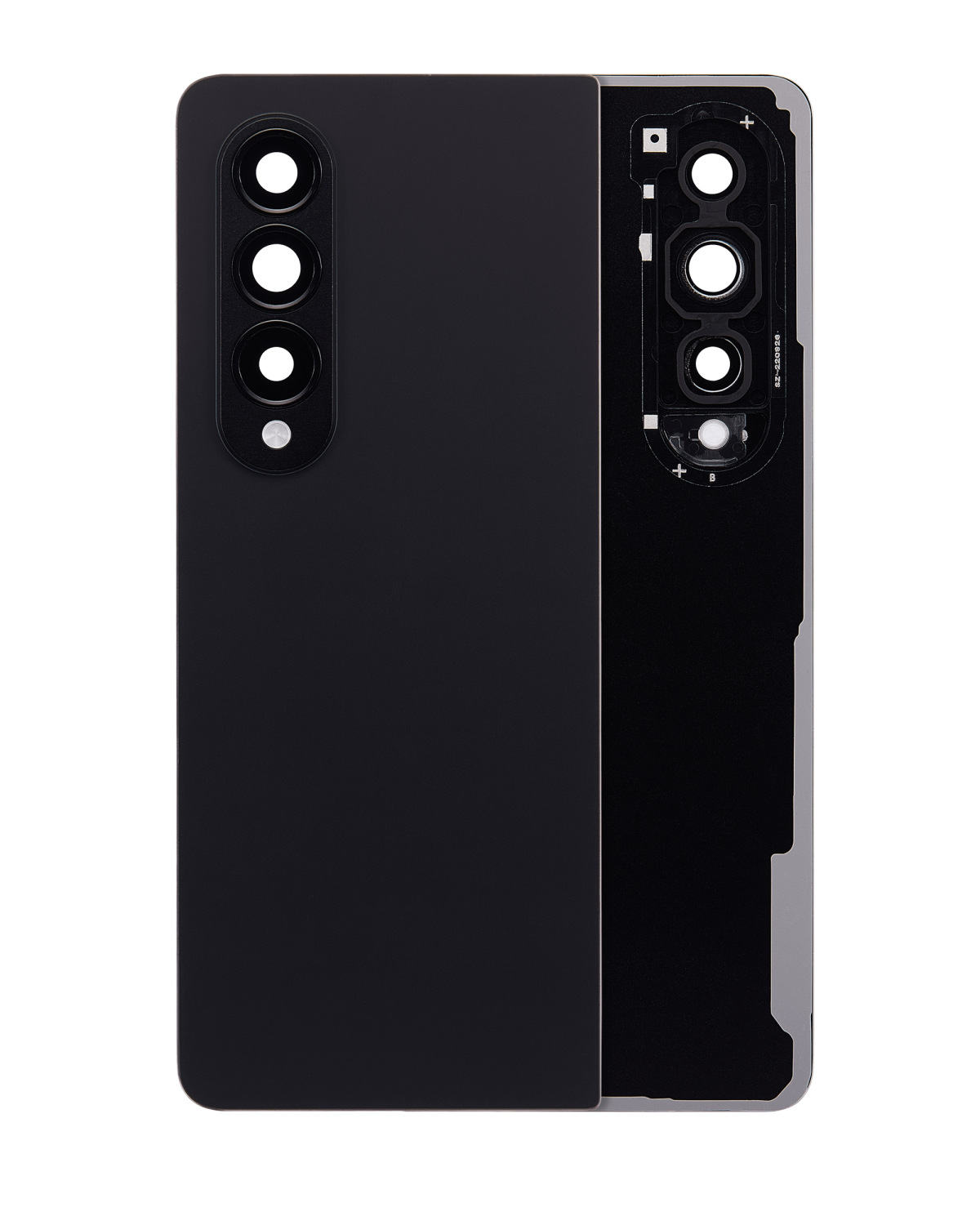 Arka Kapak Camı Kamera Lensiyle Uyumlu Samsung Galaxy Z Fold 4 (Service Pack) (Phantom Siyah)
