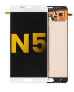 Çerçevesiz ekran Orijinal Ekranı Samsung Galaxy Note 5 Orijinal (Beyaz İnci)
