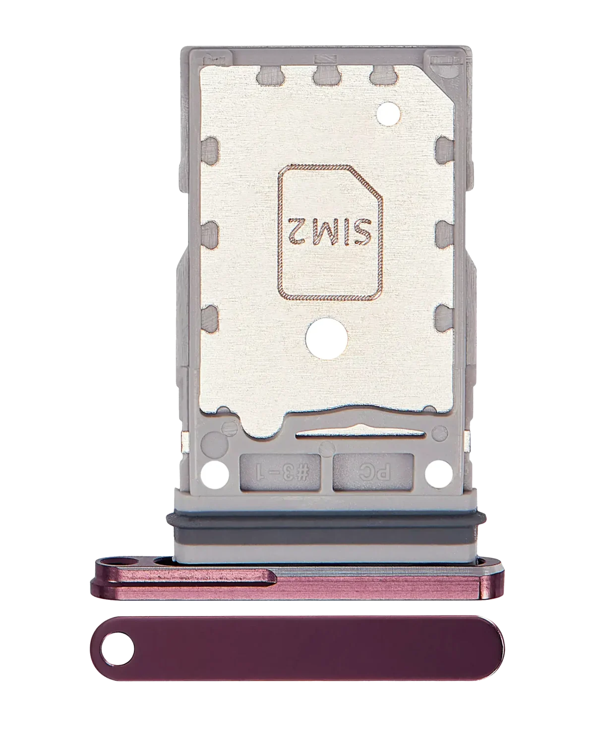 Çift Sim Kart Tepsisi Samsung Galaxy Z Fold 4 (F936) (Bordo)