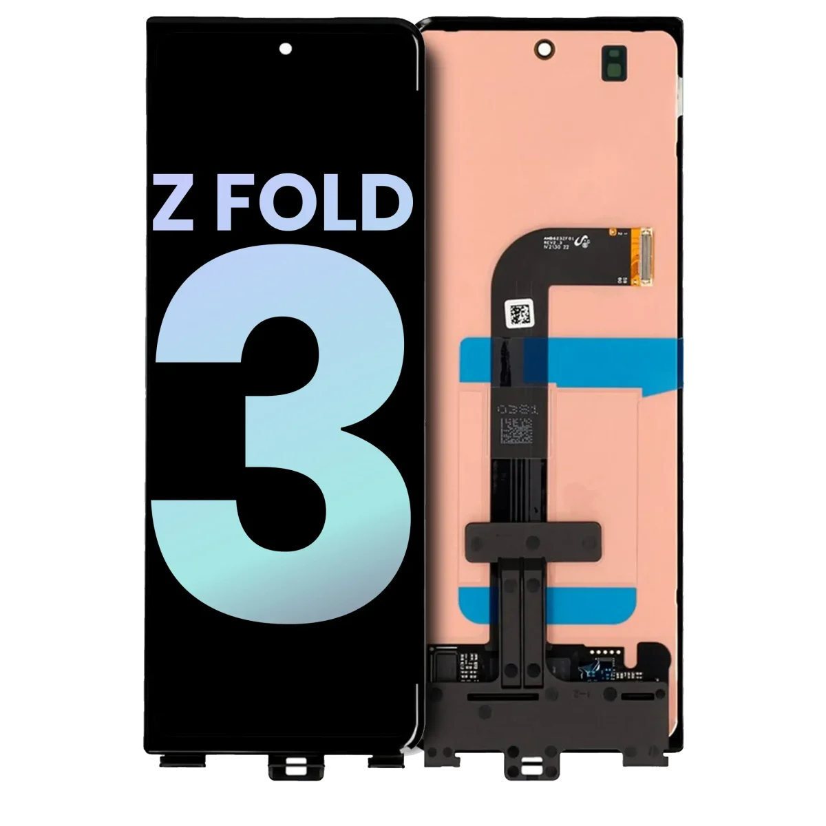Dış Orijinal Ekranı Samsung Galaxy Z Fold 3 5G (Servis Paketi) (Tüm Renkler) - Görsel 3