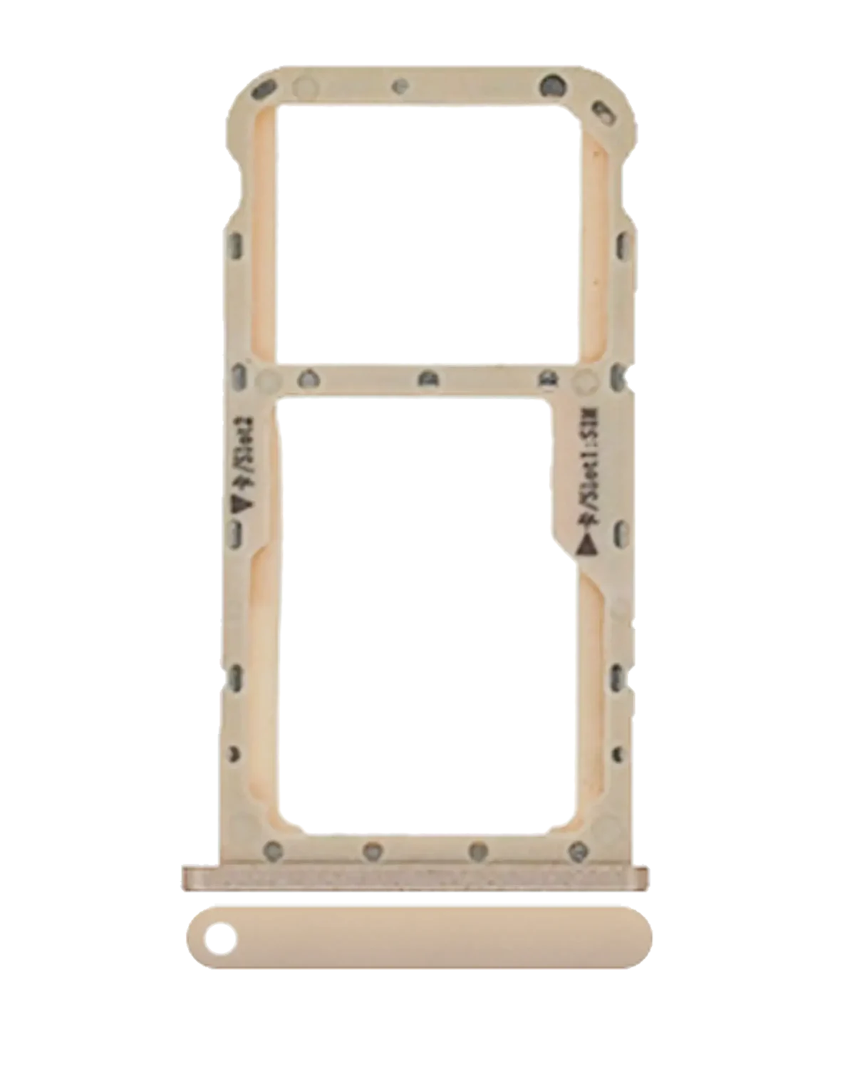Huawei Mate 10 Lite İle Uyumlu Sim Kart Tepsisi Uyumlu (Altın)
