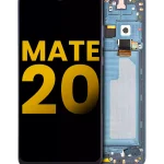 Huawei Mate 20 İle Uyumlu Ekran Dokunmatik %100 Orijinal (Gece ​​Yarısı Mavisi) Çerçeveli ekran