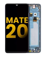 Huawei Mate 20 İle Uyumlu Ekran Dokunmatik %100 Orijinal (Gece ​​Yarısı Mavisi) Çerçeveli ekran