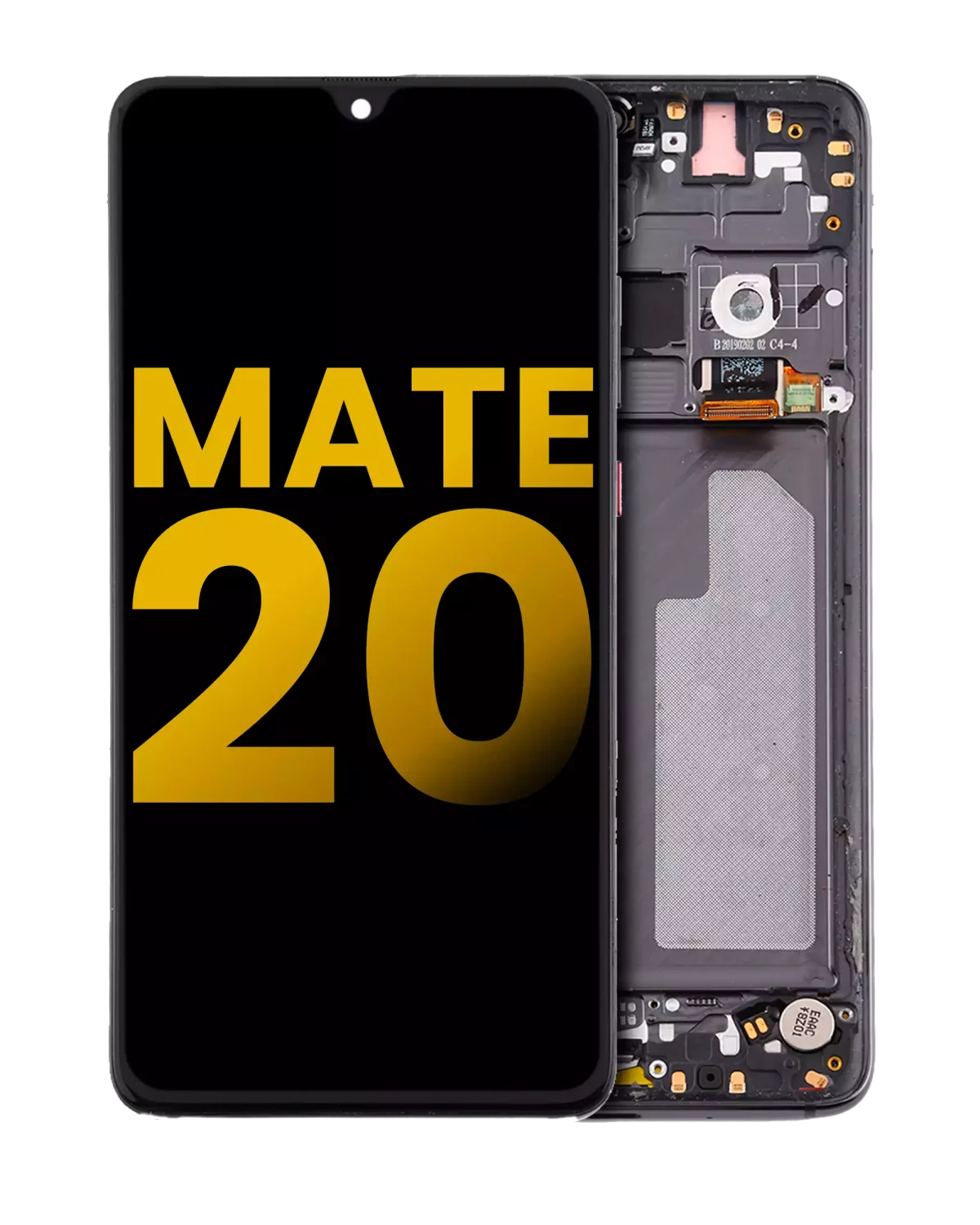Huawei Mate 20 İle Uyumlu Ekran Dokunmatik Çerçeveli ekran %100 Orijinal (Alacakaranlık Siyahı)