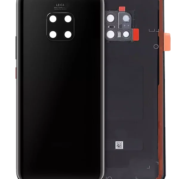 Huawei Mate 20 Pro İle Uyumlu (Siyah) Arka Kapak Camı