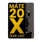 Huawei Mate 20 X 5G İle Uyumlu Ekran Dokunmatik Çerçevesiz Amoled ekran 5G (EVR-L29) %100 Orijinal (Siyah)