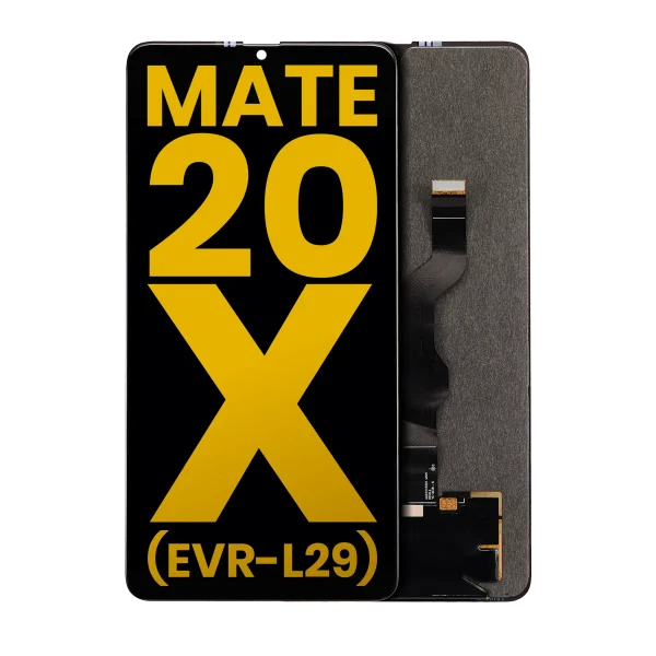 Huawei Mate 20 X 5G İle Uyumlu Ekran Dokunmatik Çerçevesiz Amoled ekran 5G (EVR-L29) %100 Orijinal (Siyah)
