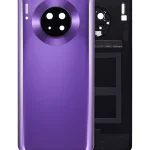 Huawei Mate 30 İle Uyumlu Arka Kapak Camı Kamera Lensli (Kozmik Mor)