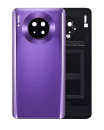 Huawei Mate 30 İle Uyumlu Arka Kapak Camı Kamera Lensli (Kozmik Mor) - Görsel 7