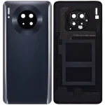 Huawei Mate 30 İle Uyumlu Arka Kapak Camı Kamera Lensli (Siyah) - Görsel 2
