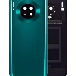 Huawei Mate 30 İle Uyumlu Arka Kapak Camı Kamera Lensli (Zümrüt Yeşili)