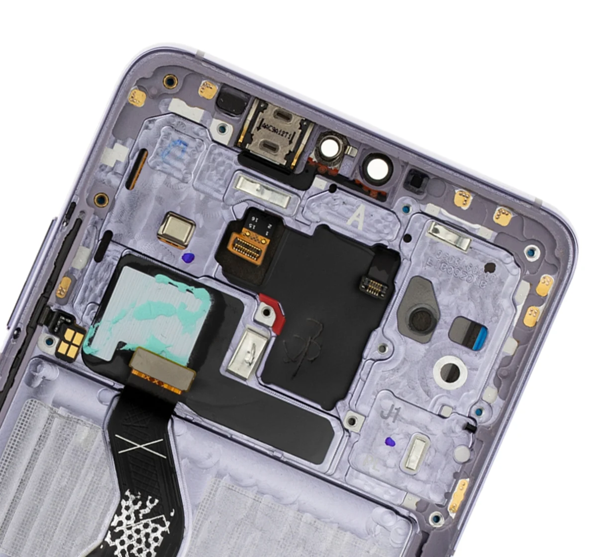Huawei Mate 30 İle Uyumlu Ekran Dokunmatik Çerçeveli ekran %100 Orijinal  (Gümüş) - Görsel 5