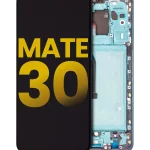 Huawei Mate 30 İle Uyumlu Ekran Dokunmatik Çerçeveli ekran %100 Orijinal (Yeşil)