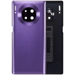 Huawei Mate 30 Pro İle Uyumlu Arka Kapak Camı Kamera Lensli (Kozmik Mor) - Görsel 3
