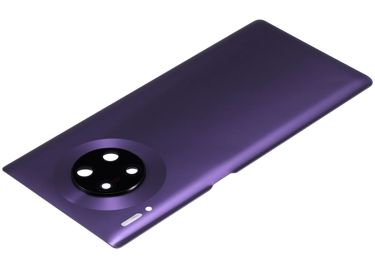 Huawei Mate 30 Pro İle Uyumlu Arka Kapak Camı Kamera Lensli (Kozmik Mor) - Görsel 6