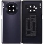 Huawei Mate 30 Pro İle Uyumlu Arka Kapak Camı Kamera Lensli (Siyah) - Görsel 2