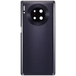 Huawei Mate 30 Pro İle Uyumlu Arka Kapak Camı Kamera Lensli (Siyah) - Görsel 3