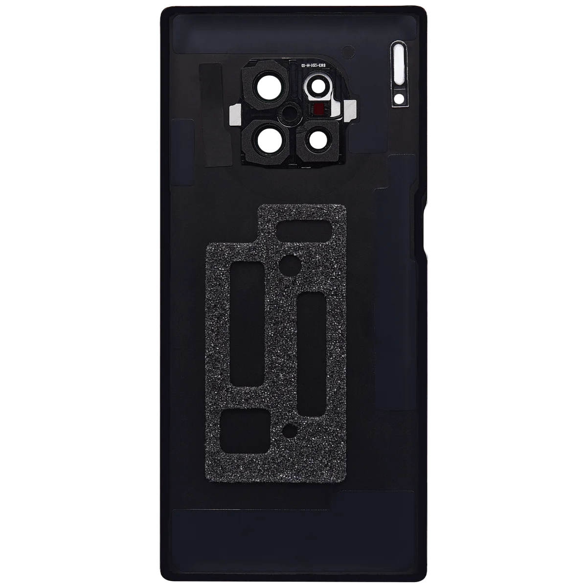 Huawei Mate 30 Pro İle Uyumlu Arka Kapak Camı Kamera Lensli (Siyah) - Görsel 4